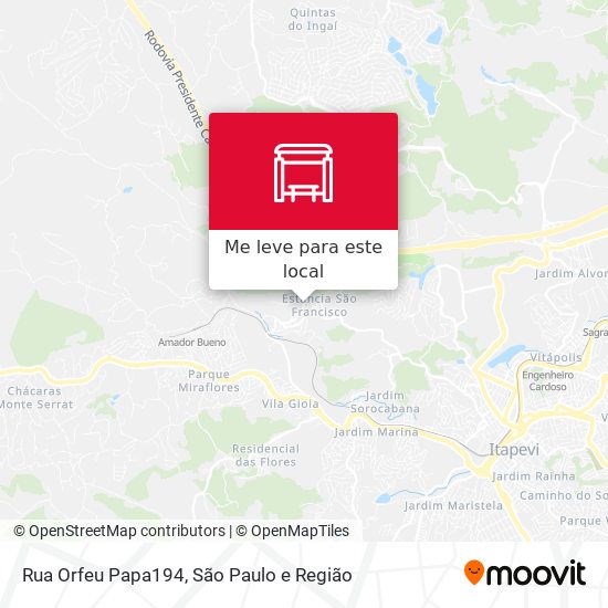 Rua Orfeu Papa194 mapa