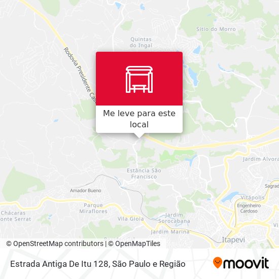 Estrada Antiga De Itu 128 mapa