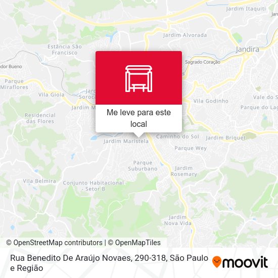 Rua Benedito De Araújo Novaes, 290-318 mapa