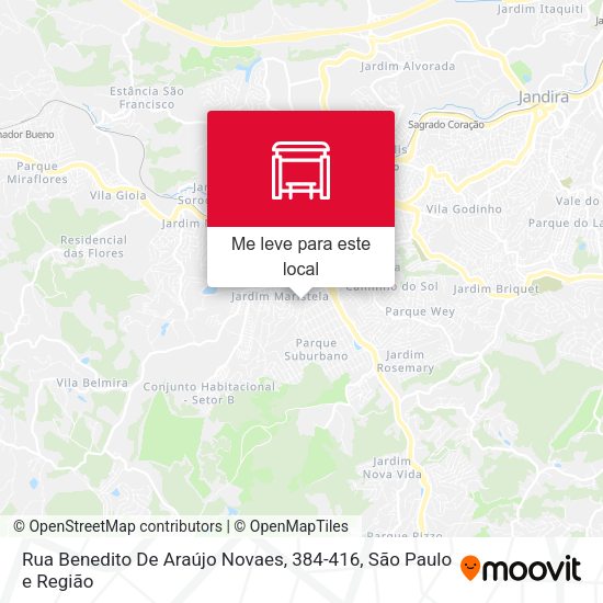 Rua Benedito De Araújo Novaes, 384-416 mapa