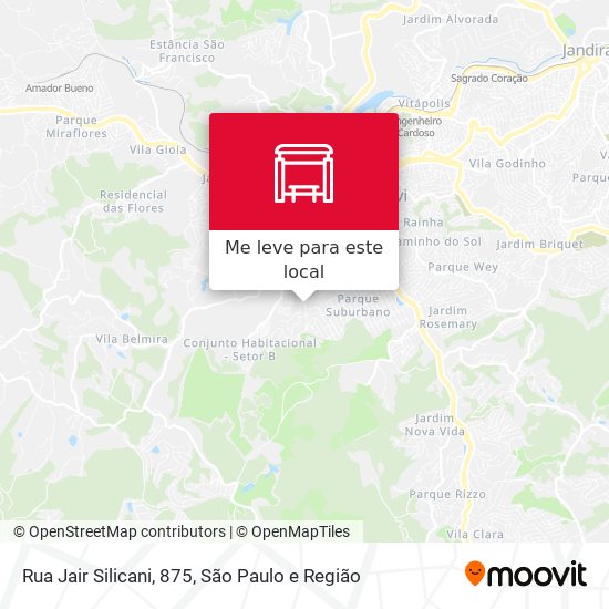 Rua Jair Silicani, 875 mapa