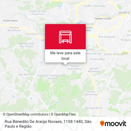 Rua Benedito De Araújo Novaes, 1158-1440 mapa