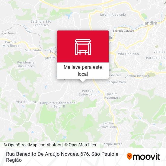 Rua Benedito De Araújo Novaes, 676 mapa