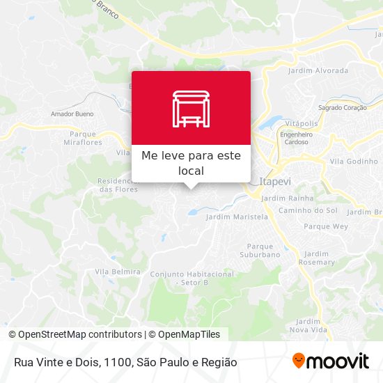 Rua Vinte e Dois, 1100 mapa