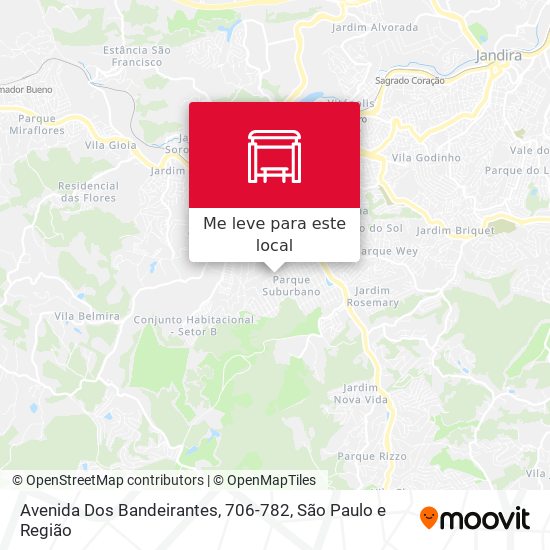 Avenida Dos Bandeirantes, 706-782 mapa