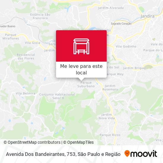 Avenida Dos Bandeirantes, 753 mapa