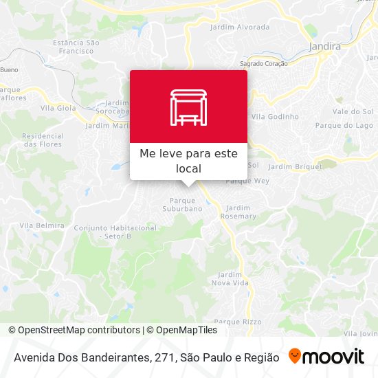 Avenida Dos Bandeirantes, 271 mapa
