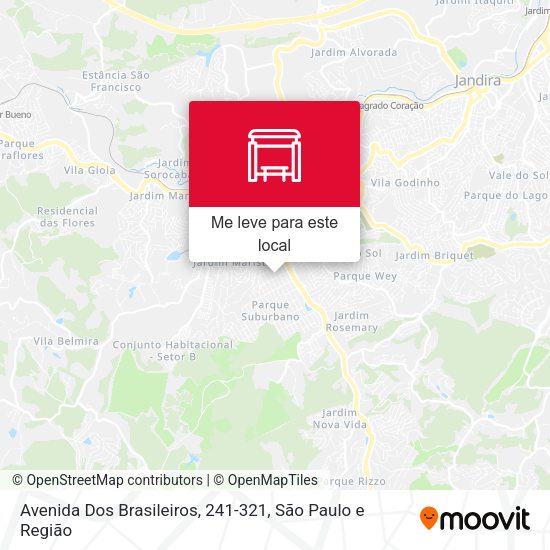 Avenida Dos Brasileiros, 241-321 mapa
