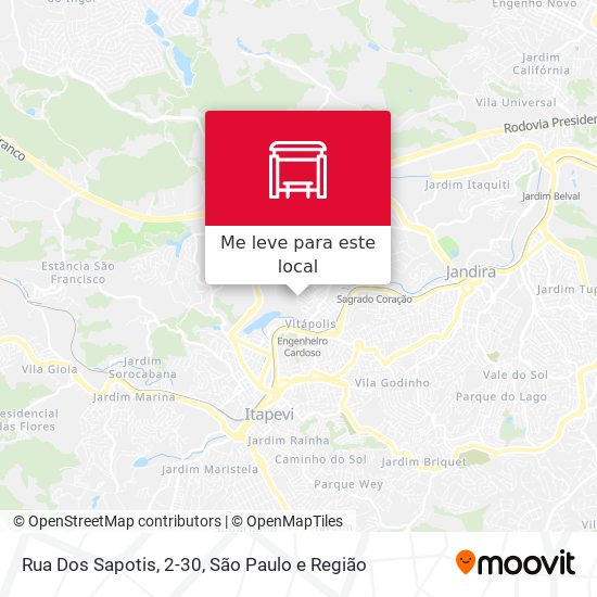 Rua Dos Sapotis, 2-30 mapa