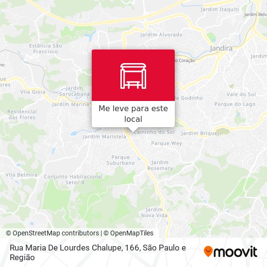 Rua Maria De Lourdes Chalupe, 166 mapa