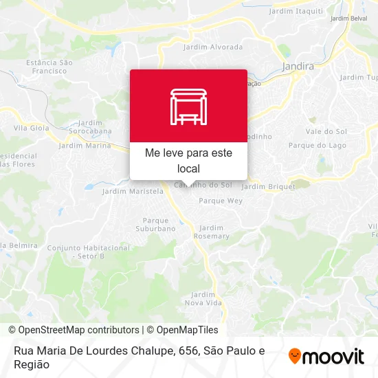 Rua Maria De Lourdes Chalupe, 656 mapa