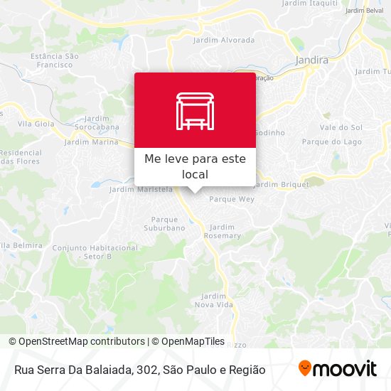Rua Serra Da Balaiada, 302 mapa