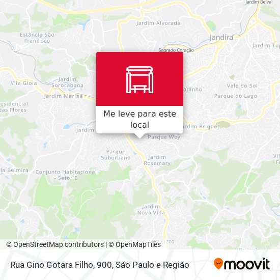 Rua Gino Gotara Filho, 900 mapa