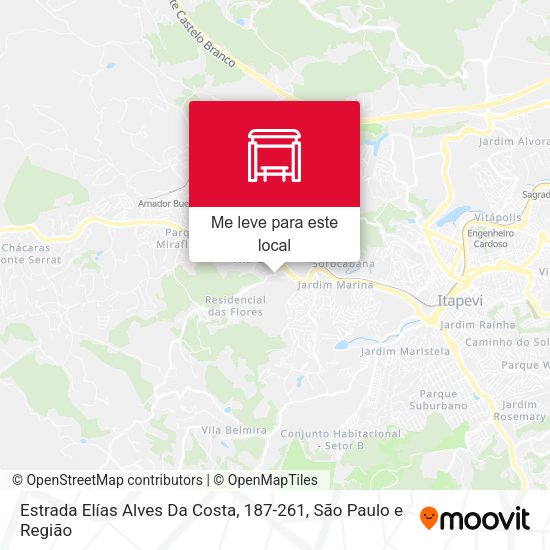 Estrada Elías Alves Da Costa, 187-261 mapa