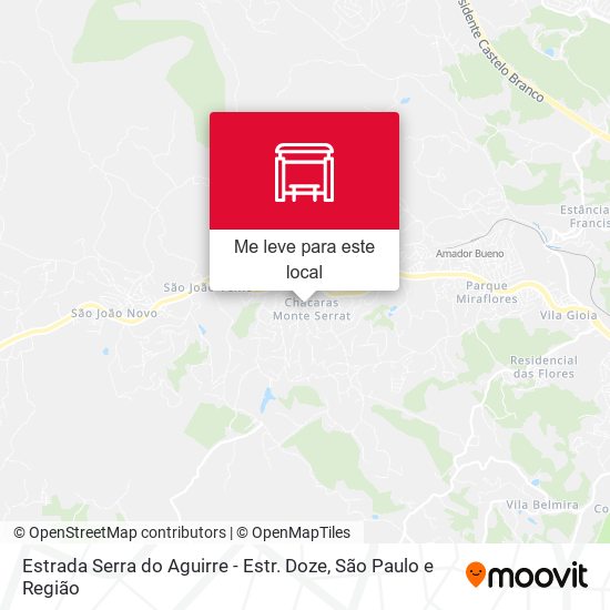 Estrada Serra do Aguirre - Estr. Doze mapa