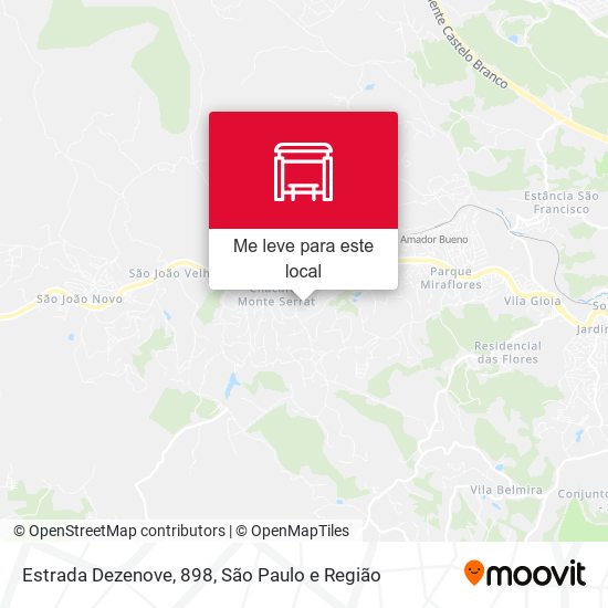 Estrada Dezenove, 898 mapa