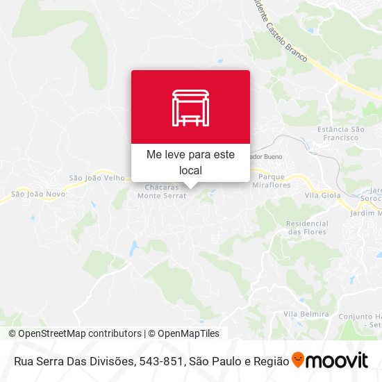 Rua Serra Das Divisões, 543-851 mapa