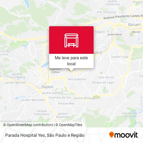 Parada Hospital Yes mapa