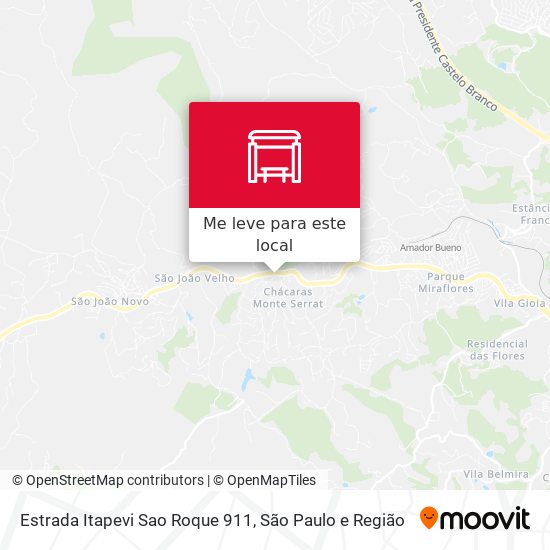 Estrada Itapevi Sao Roque 911 mapa