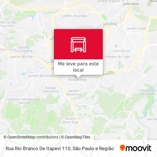 Rua Rio Branco De Itapevi 110 mapa