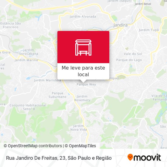 Rua Jandiro De Freitas, 23 mapa