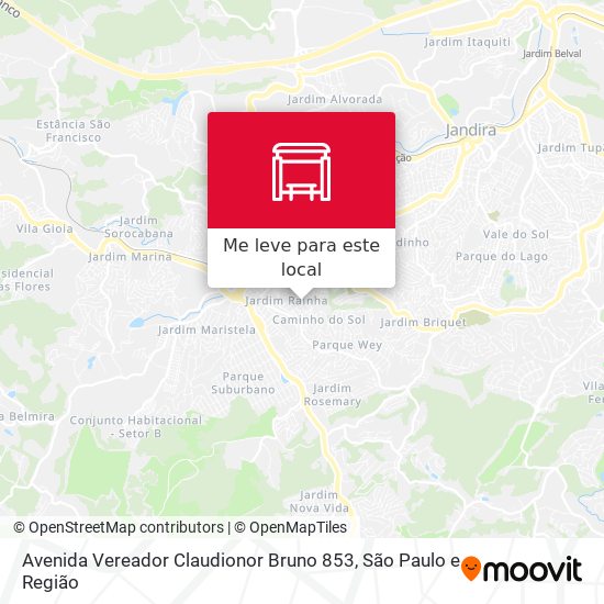 Avenida Vereador Claudionor Bruno 853 mapa