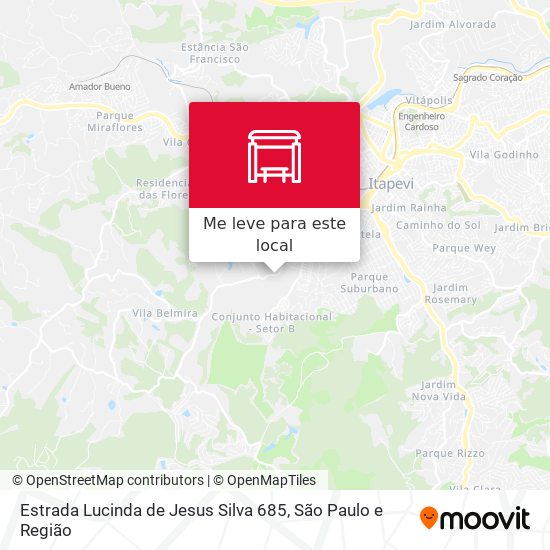Estrada Lucinda de Jesus Silva 685 mapa