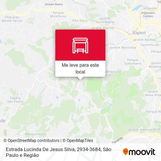 Estrada Lucinda De Jesus Silva, 2934-3684 mapa