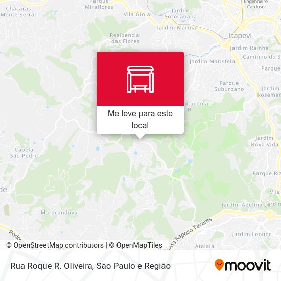 Rua Roque R. Oliveira mapa