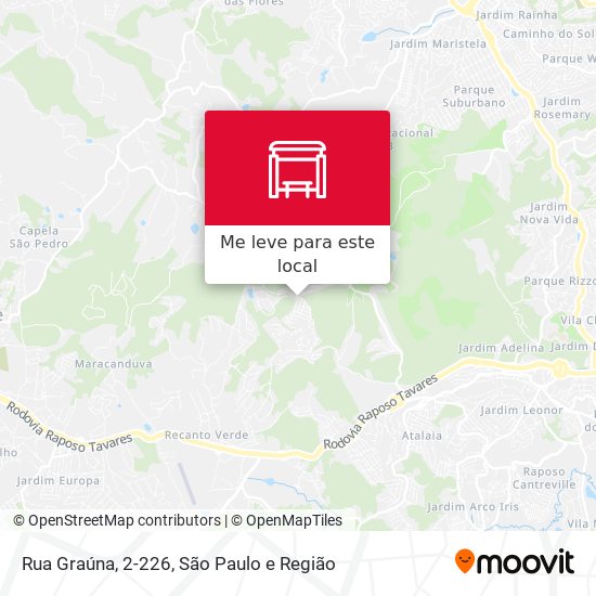 Rua Graúna, 2-226 mapa