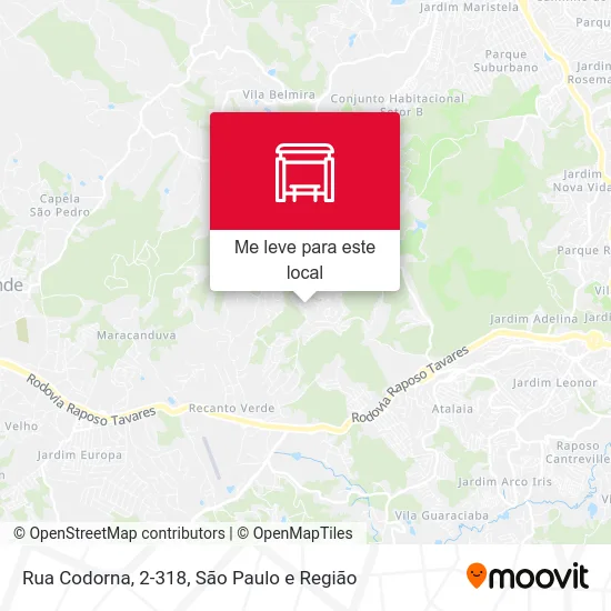 Rua Codorna, 2-318 mapa