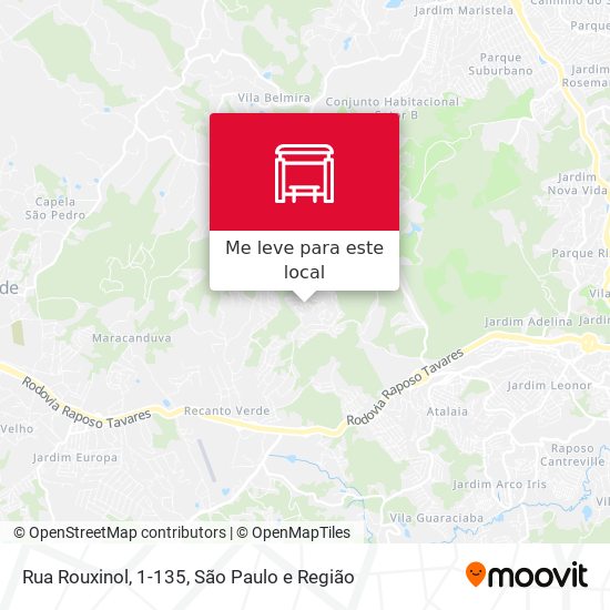 Rua Rouxinol, 1-135 mapa