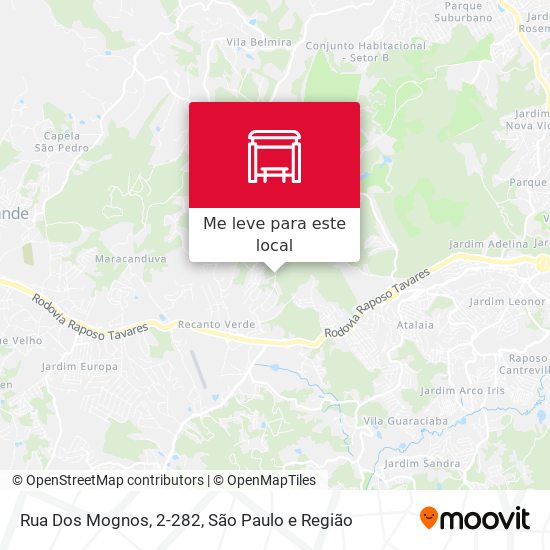 Rua Dos Mognos, 2-282 mapa