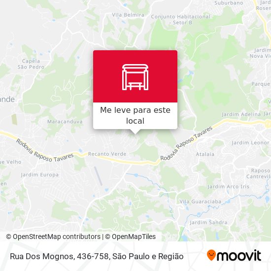 Rua Dos Mognos, 436-758 mapa