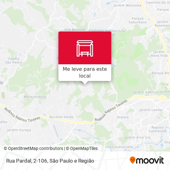 Rua Pardal, 2-106 mapa