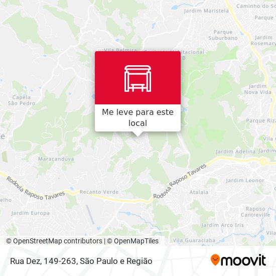 Rua Dez, 149-263 mapa