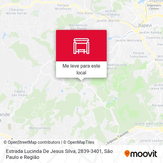 Estrada Lucinda De Jesus Silva, 2839-3401 mapa