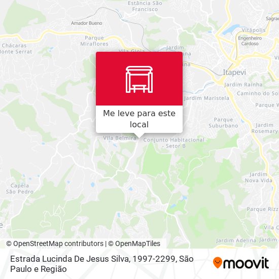 Estrada Lucinda De Jesus Silva, 1997-2299 mapa