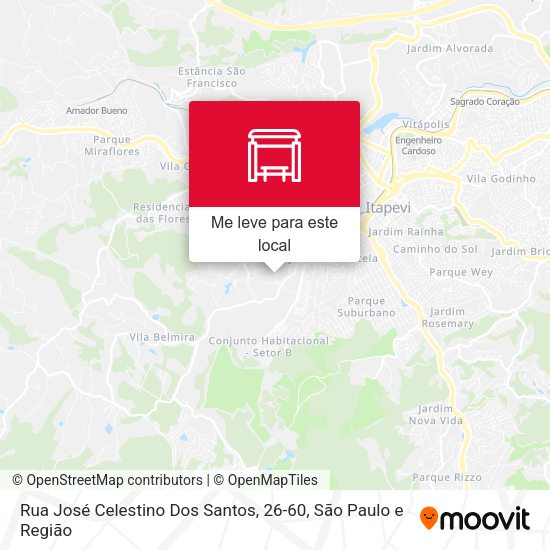 Rua José Celestino Dos Santos, 26-60 mapa