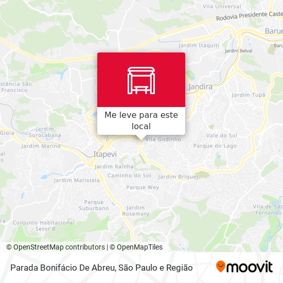 Parada Bonifácio De Abreu mapa