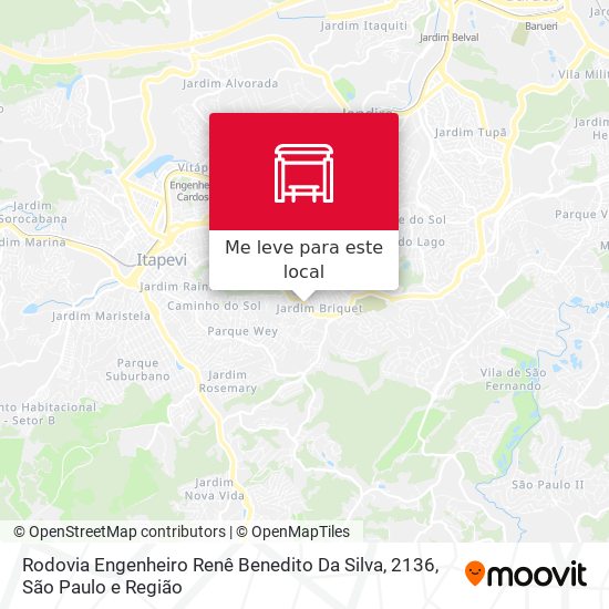 Rodovia Engenheiro Renê Benedito Da Silva, 2136 mapa