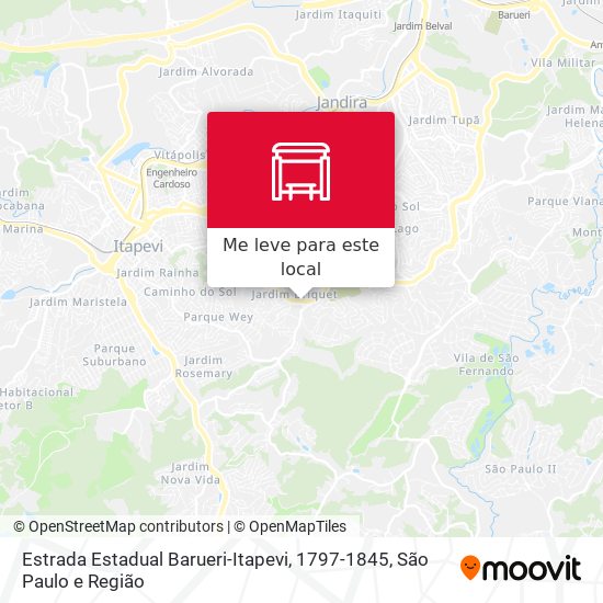 Estrada Estadual Barueri-Itapevi, 1797-1845 mapa