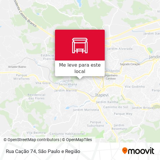 Rua Cação 74 mapa