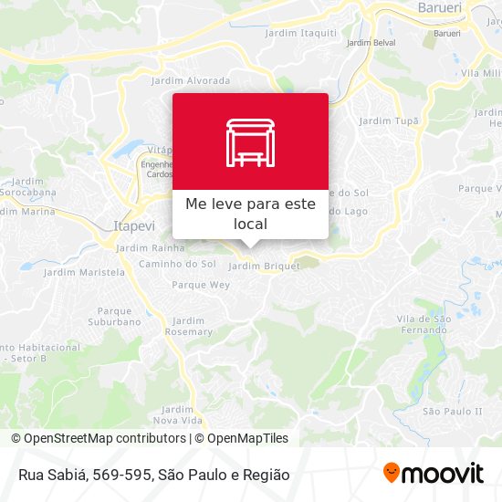 Rua Sabiá, 569-595 mapa