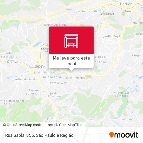 Rua Sabiá, 355 mapa