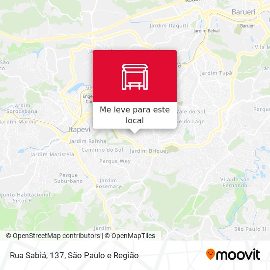 Rua Sabiá, 137 mapa