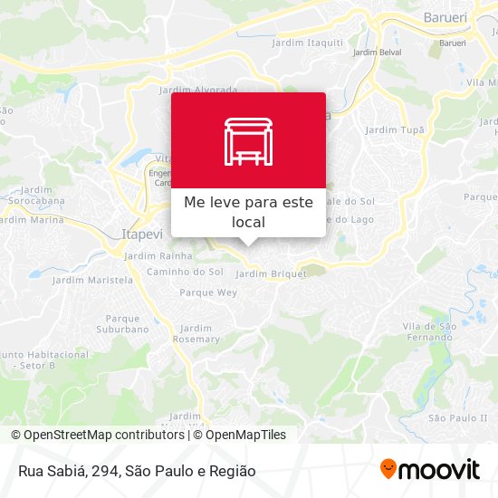 Rua Sabiá, 294 mapa