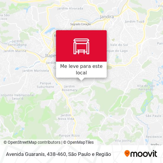 Avenida Guaranís, 438-460 mapa