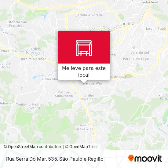 Rua Serra Do Mar, 535 mapa