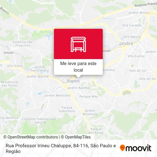 Rua Professor Irineu Chaluppe, 84-116 mapa